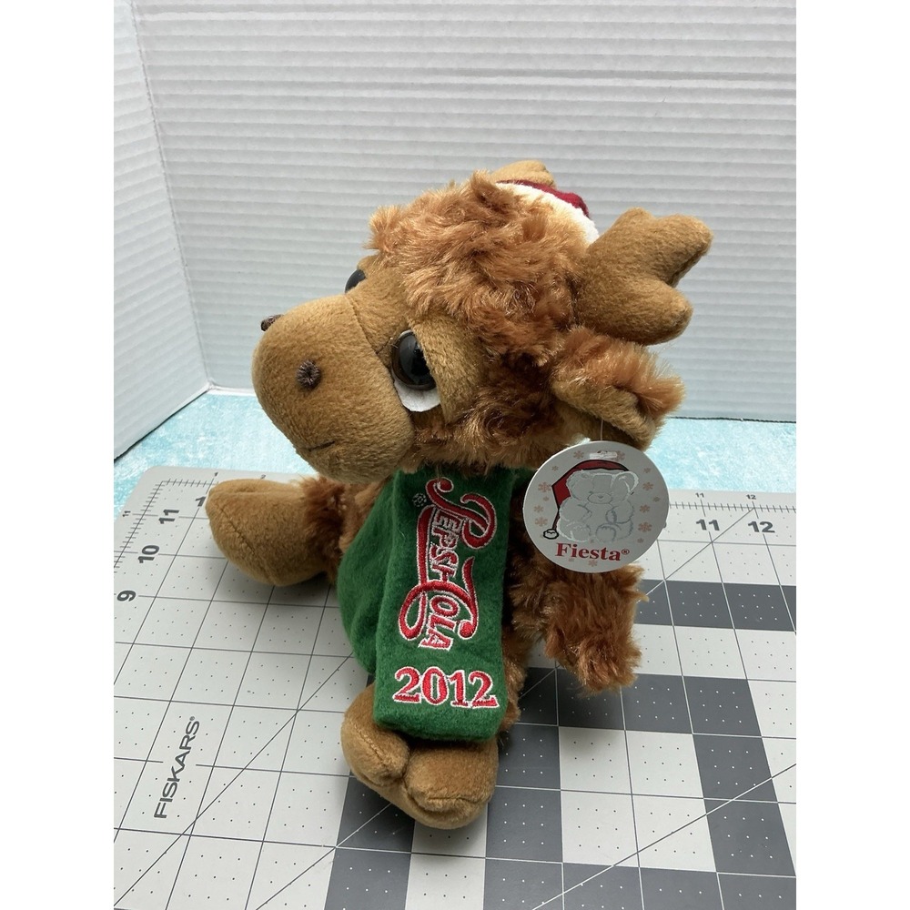 Pepsi Cola Christmas 2012 Plush Moose‎ 10" NEW - Picture 3 of 8